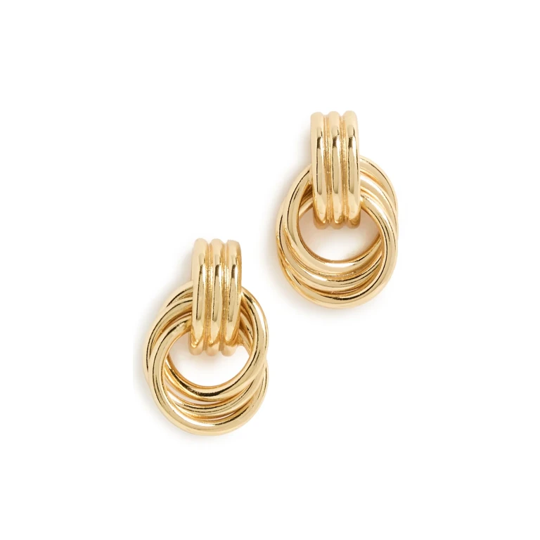 Anni Lu Triplet Earrings Gold One Size