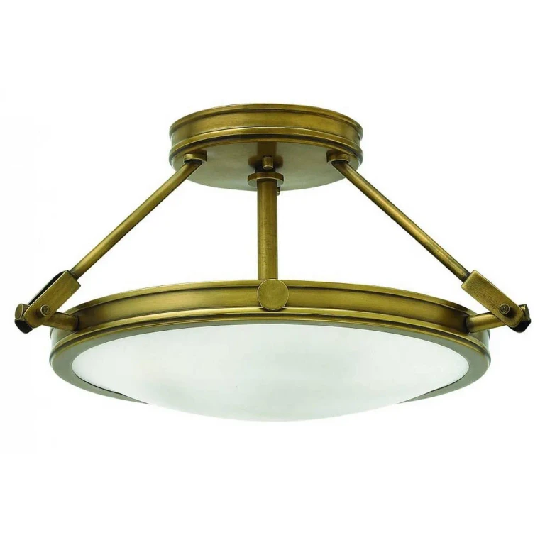 Heritage Brass LED Semi-Flush Mount from the Collier Collection