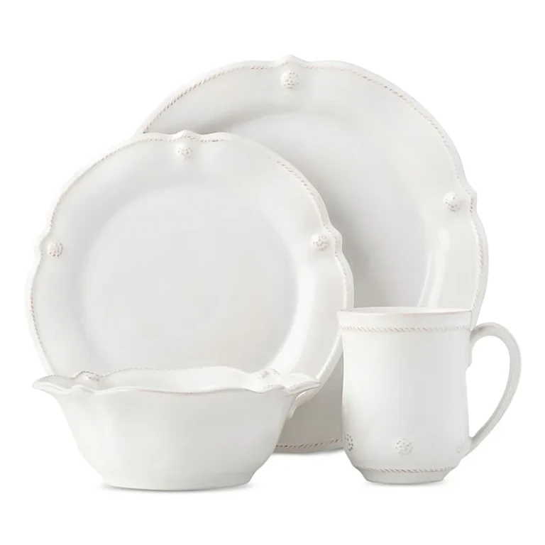 Juliska Berry & Thread Whitewash Flared 4 Piece Place Setting
