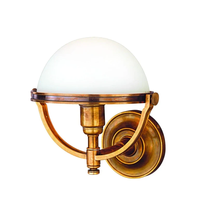 Stratford Wall Sconce in Aged Brass