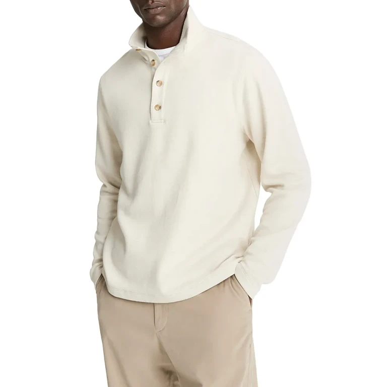 Vince Cotton Mock Neck Sweater