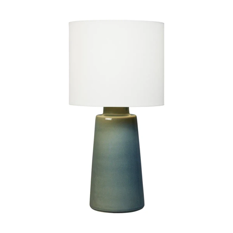 Blue Anglia Crackle One Light Table Lamp from the Vessel Collection
