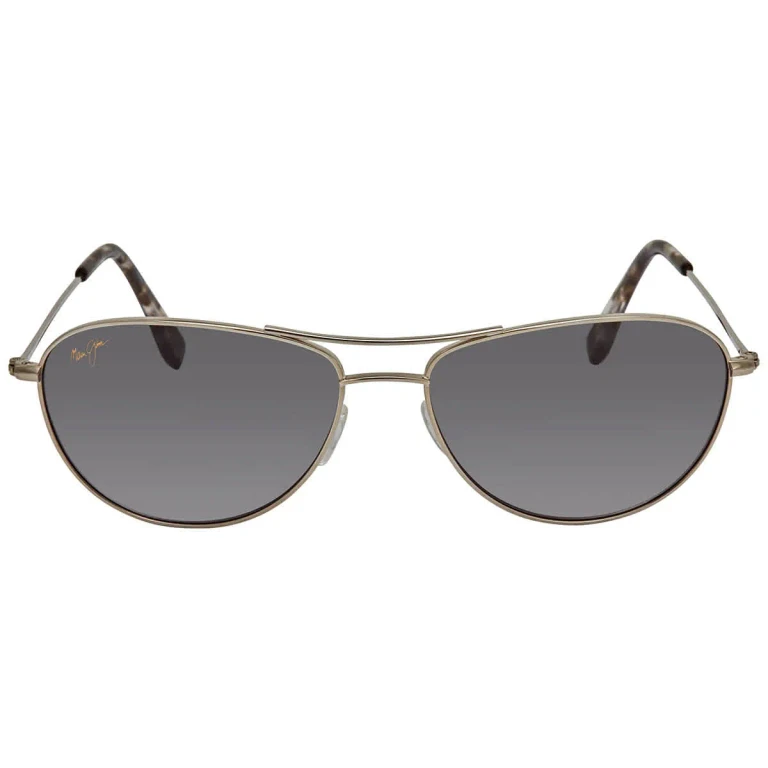Maui Jim Baby Beach Neutral Grey Pilot Unisex Sunglasses GS245-17 56