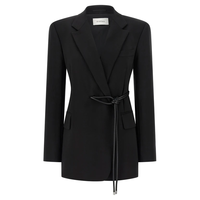 Sportmax Glassa blazer Black Viscose Blazer, Suits - Women