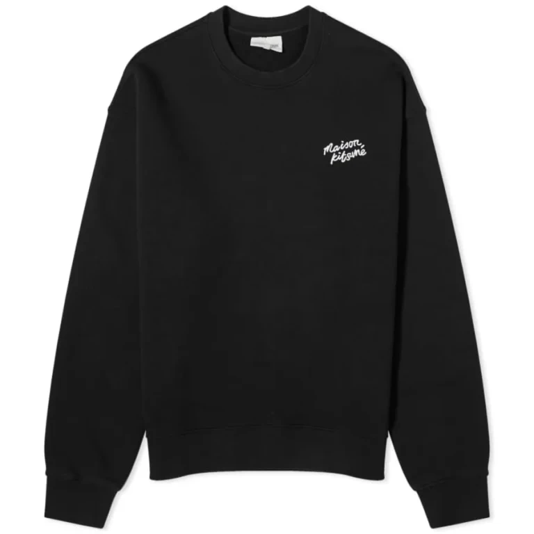 Maison Kitsune Embroidered Logo Cotton Sweatshirt,