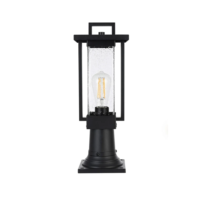 Black Outdoor Post Mount from the Tilton Collection