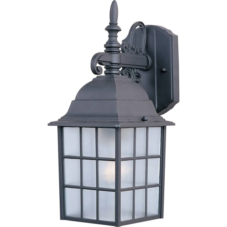 North Church 11" Outdoor Wall Light in Black