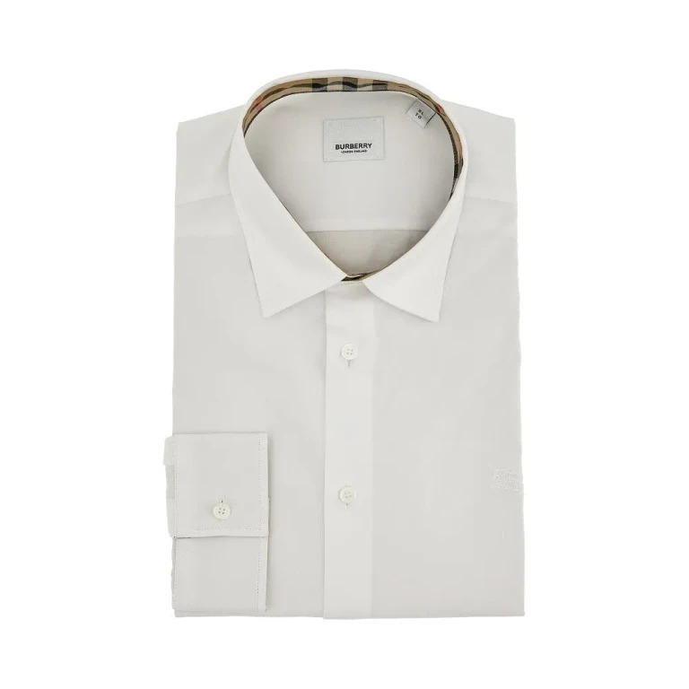 BURBERRY Stretch poplin shirt Man XL