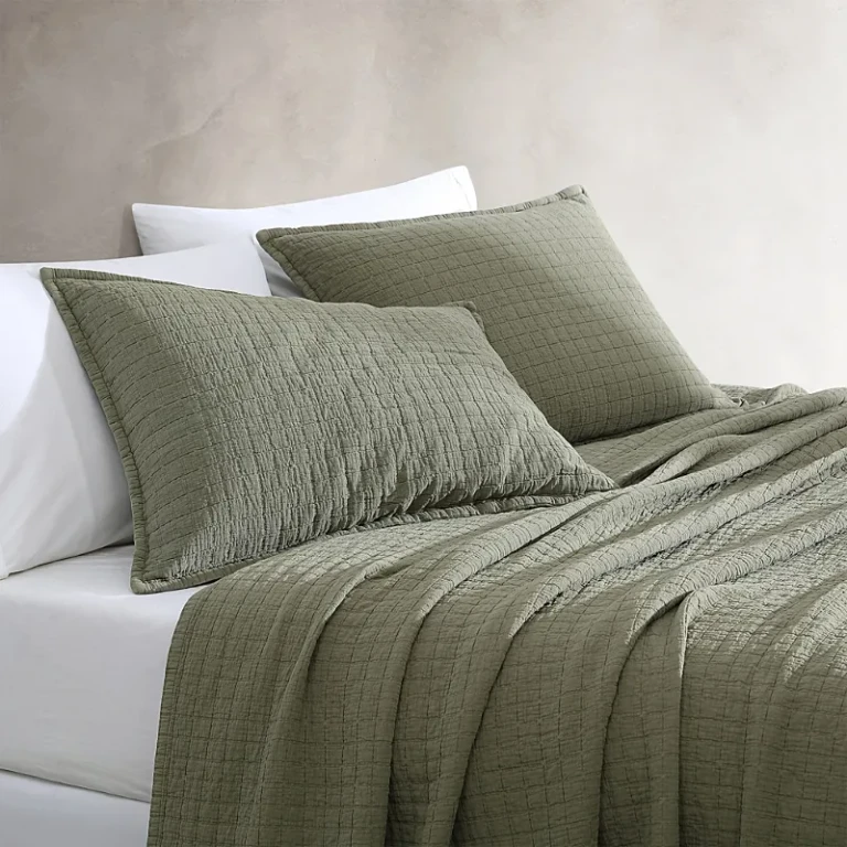 Calvin Klein Essential Garment Washed Cotton Jacquard Standard Sham