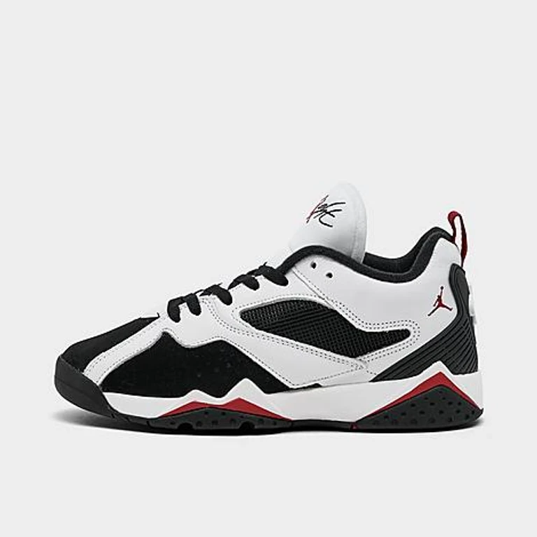 Big Kids Air MVP 92 Basketball Shoes in White/Black/Gym Red Size: 3.5