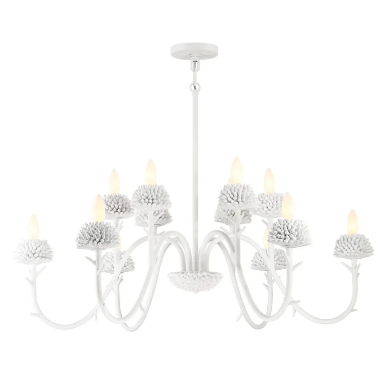 Sand White Chandelier from the North Fork Collection