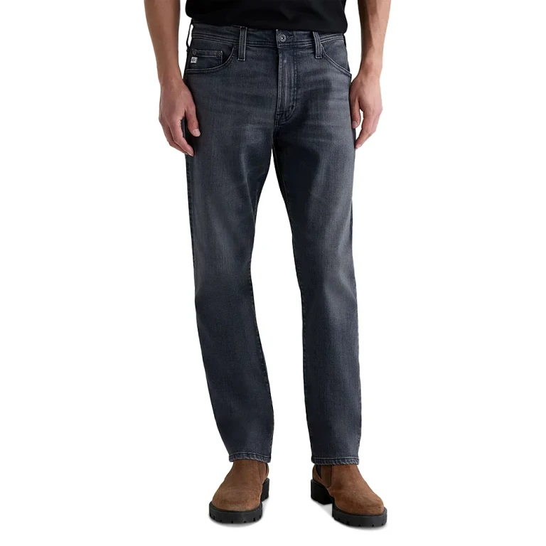 Ag Everett Slim Straight Jeans in Vp Monteel Gray