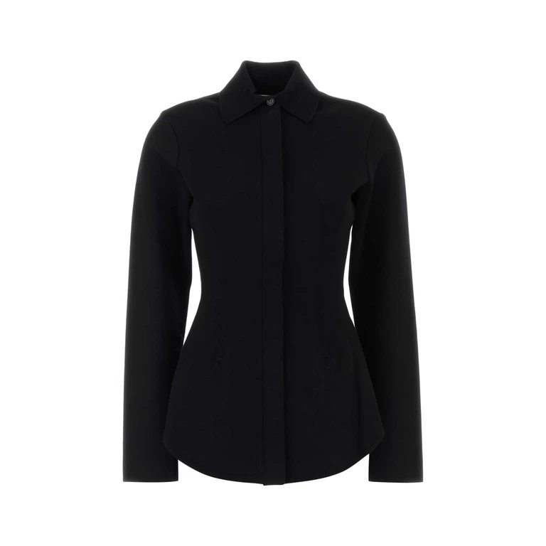 Sportmax Black Viscose Blend Baffo1234 Cardigan Nero Exterior: Polyester Maglieria - Women