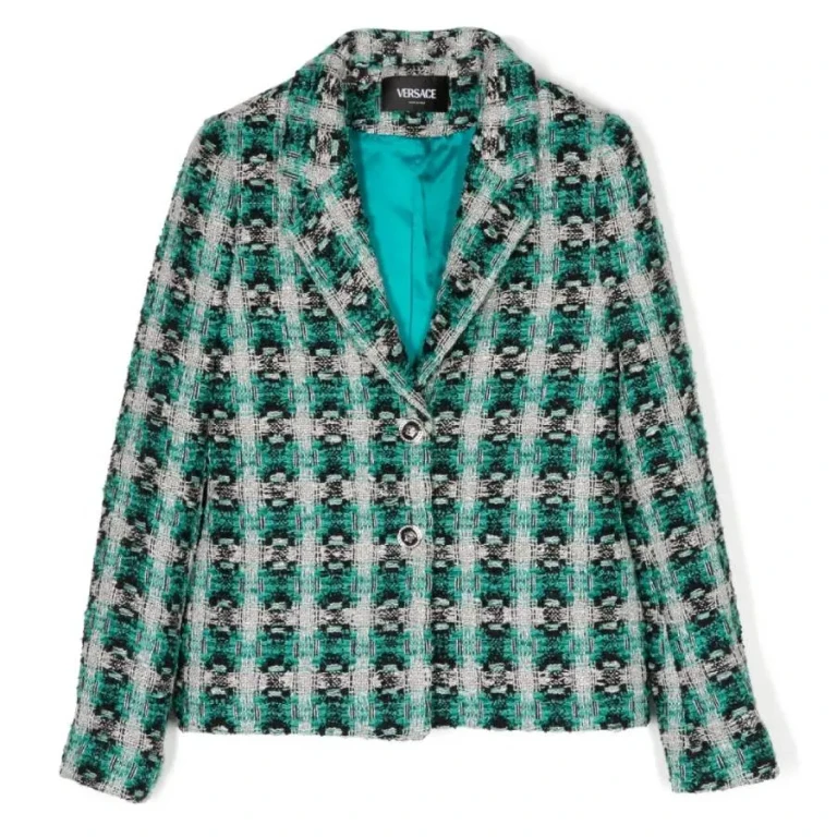 Young Versace Girls Tweed Blazer Jacket