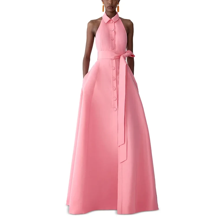 Carolina Herrera Halter Neck Gown