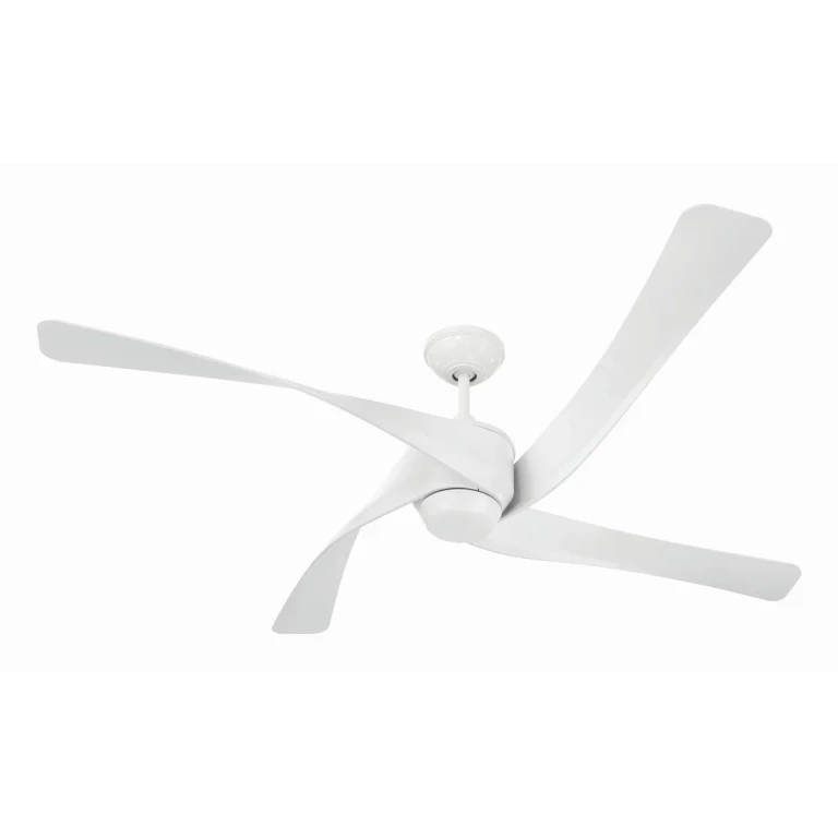 White 58" Ceiling Fan from the Venn Collection