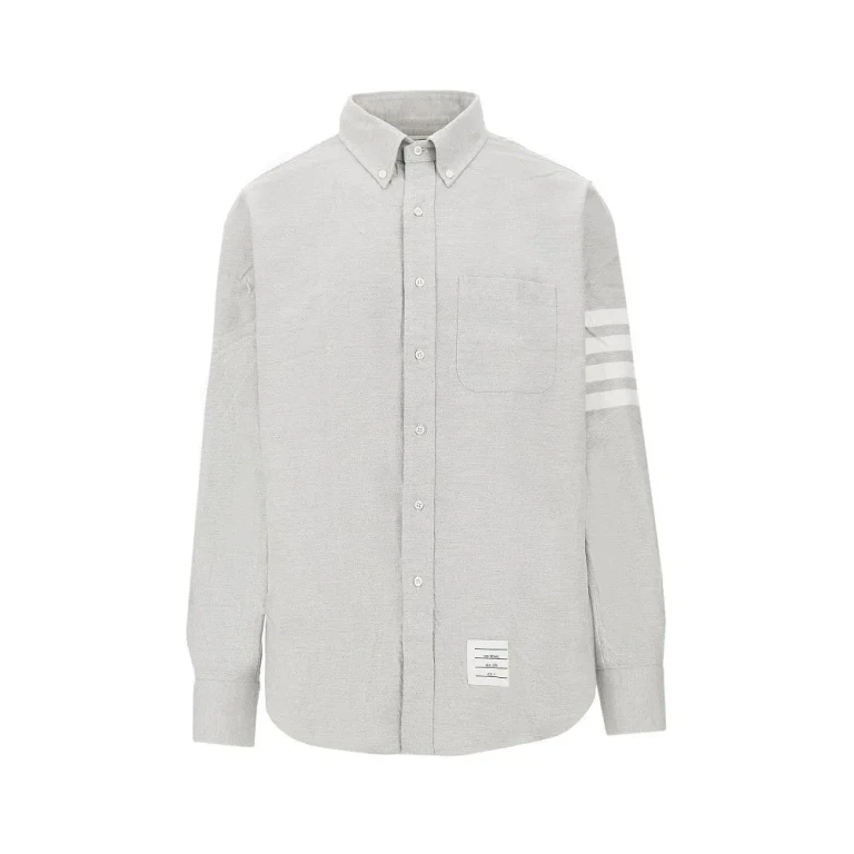 THOM BROWNE '4 Bar' flannel shirt Man V