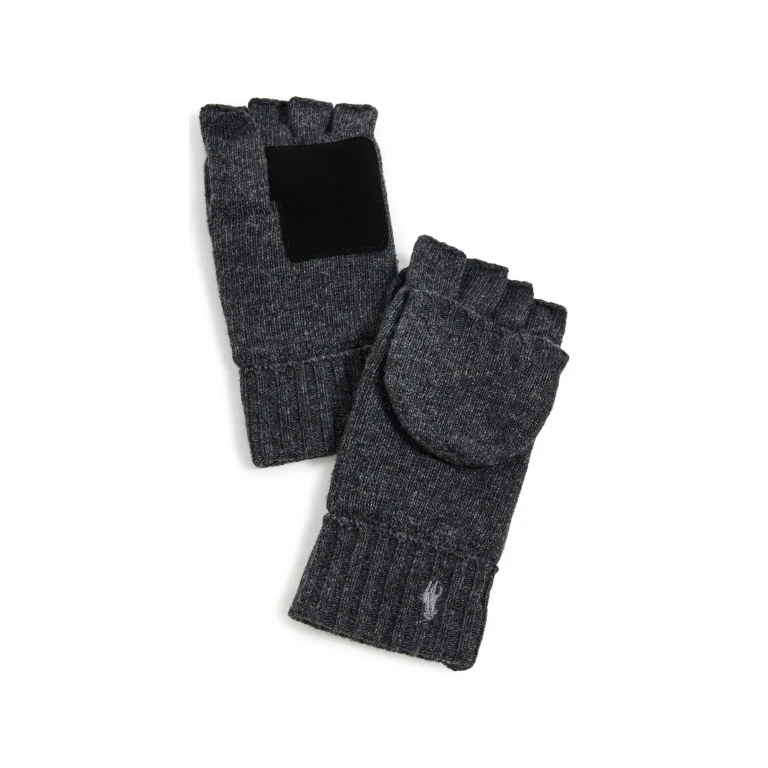 Polo Ralph Lauren Wool Blend Convertible Gloves Polo Black One