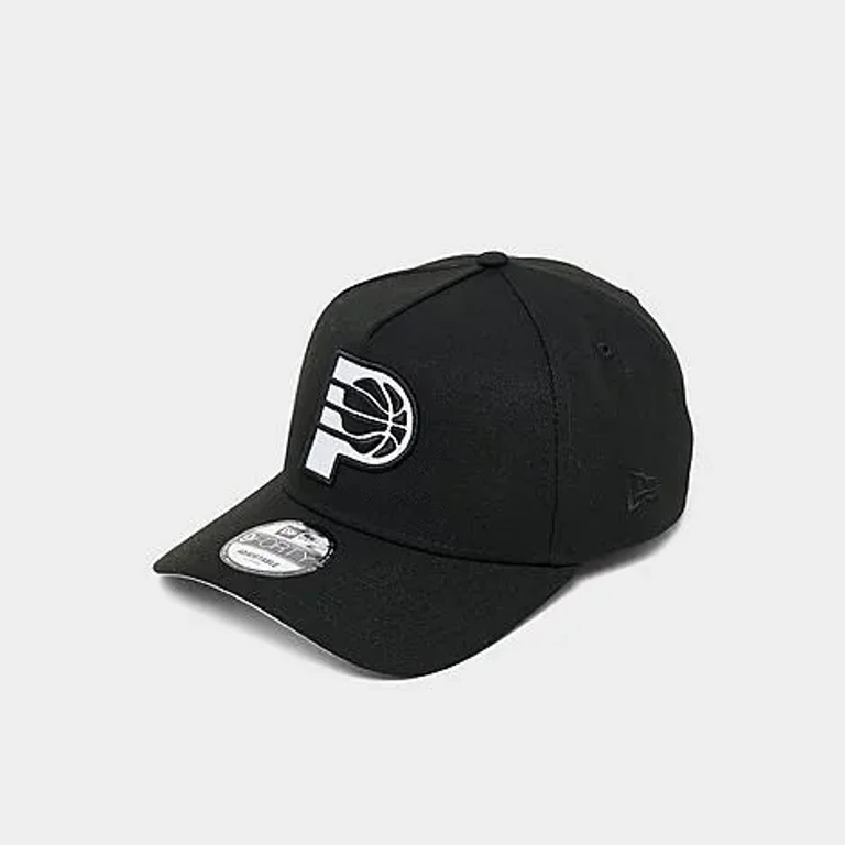 New Era Indiana Pacers NBA 9FORTY A-Frame Snapback Hat in Black/White