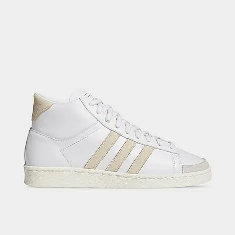 adidas Women's Originals Jabbar Hi Casual Shoes in Cloud White/Crystal Linen/Off White Size: 5.0