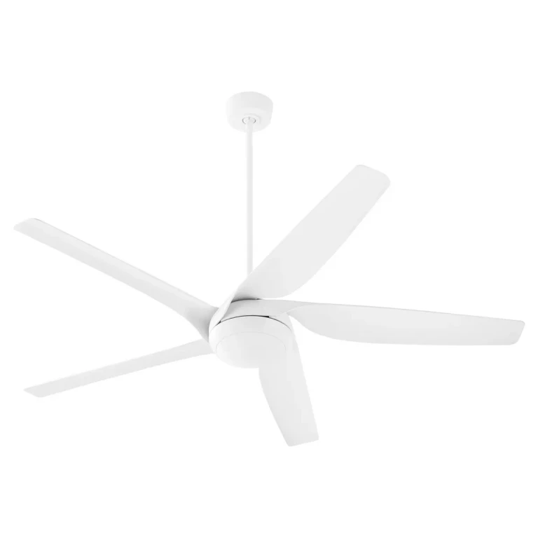 Studio White 65" Ceiling Fan from the Fury Collection