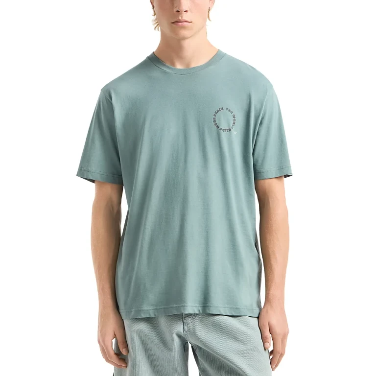 Emporio Armani Peace Sign Logo Tee