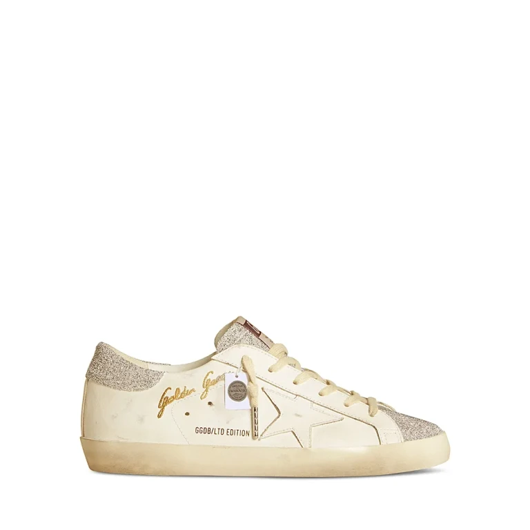 Golden Goose Unisex Super Star Signature Lace Up Sneakers