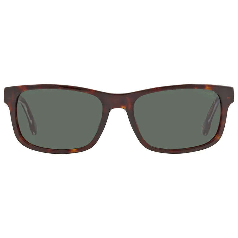 Carrera Green Rectangular Mens Sunglasses CARRERA 299/S 0086/QT 57