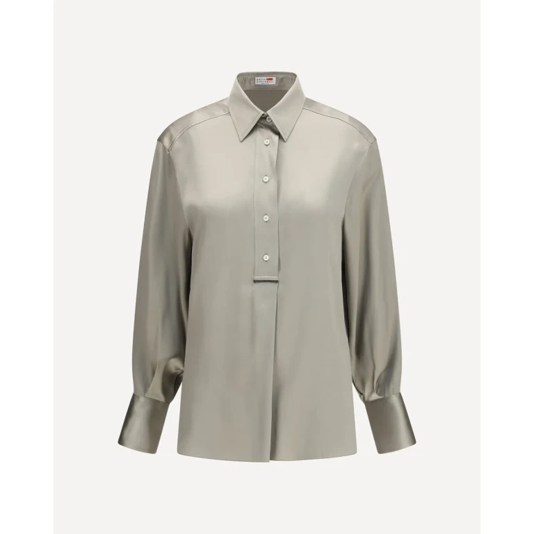 BRUNELLO CUCINELLI Silk satin Shirt Female L
