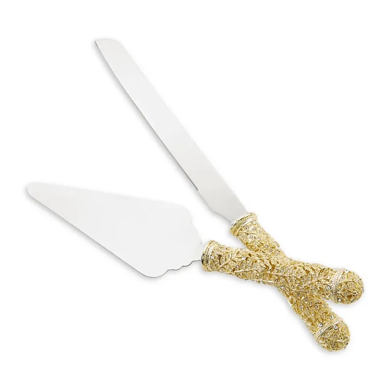 Olivia Riegel Florence Gold 2 Piece Serving Set