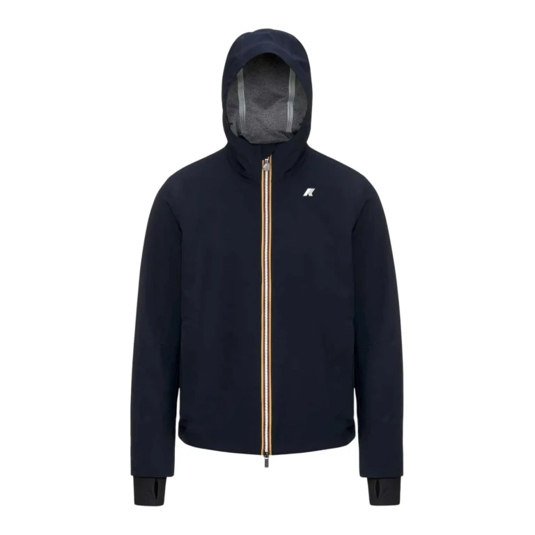 k-way Manteau Au Genou - Bleu