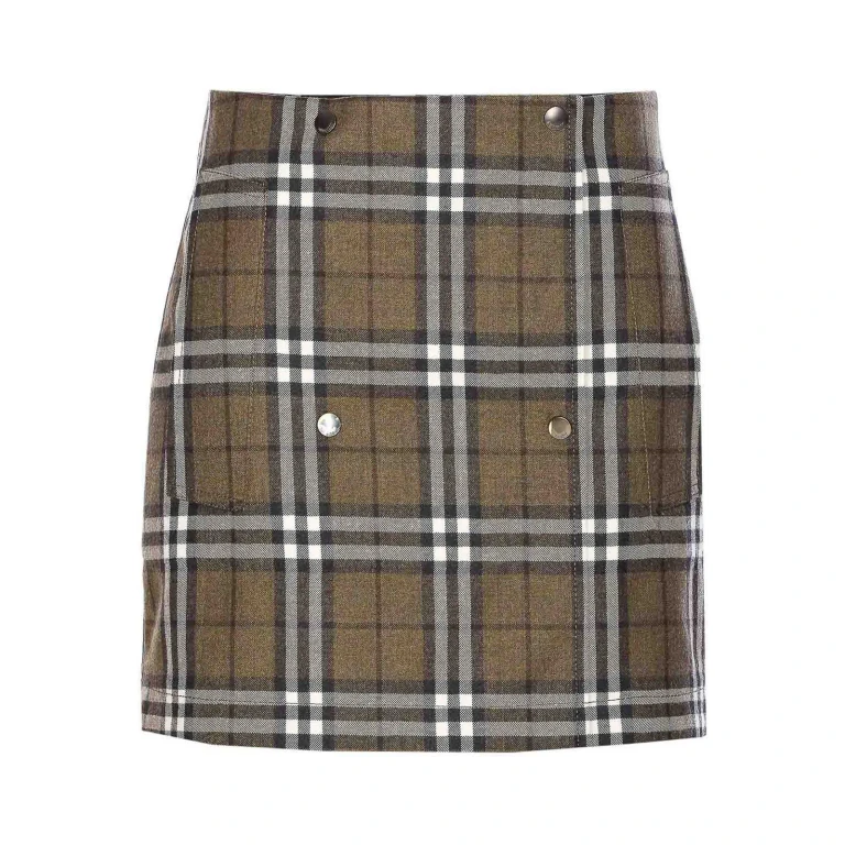 Burberry Jupe Midi - Vert