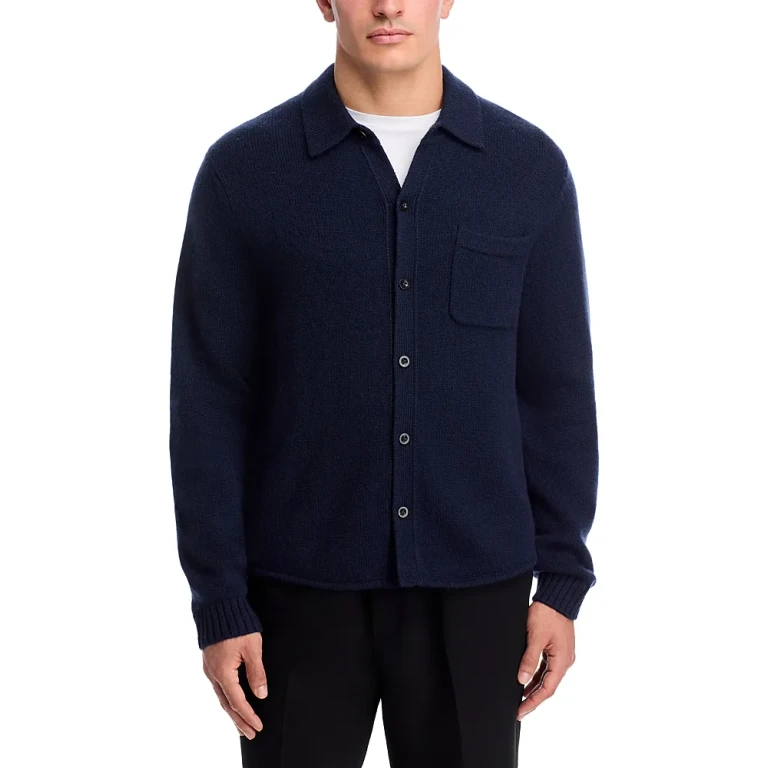 Vince Contour Hem Long Sleeve Sweater Shirt