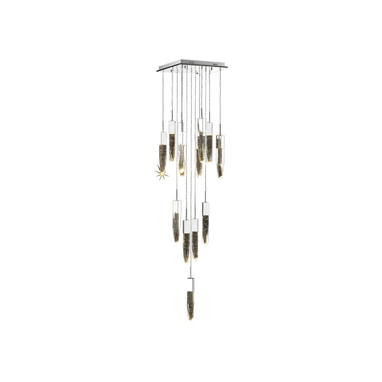 The Original Aspen 13-Light 1Flush Mount with Pendant in Chrome
