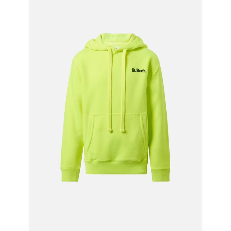 Mc2 Saint Barth Cotton Hooded Sweatshirt Oliver With St. Barth Embroidery