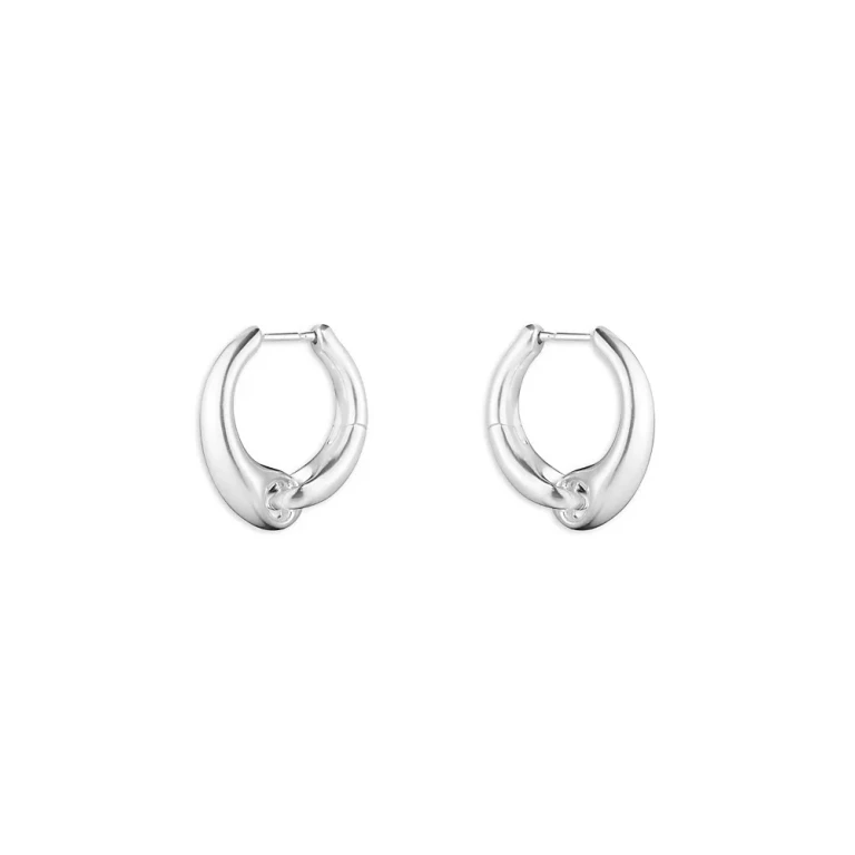 Georg Jensen Sterling Silver Reflect Hoop Earrings