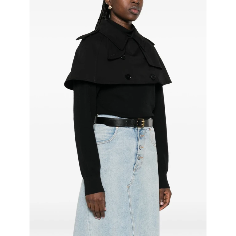 Burberry Jackets Black Cotton - Women