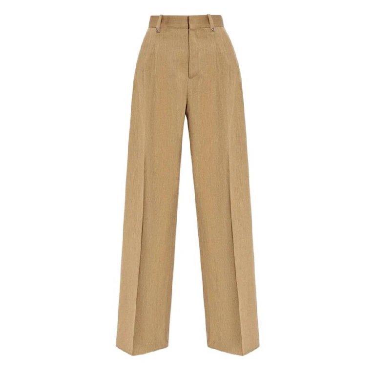 Burberry Ladies Wide-Leg Tailored Wool Trousers, Brand Size 6 ( US Size 4 )