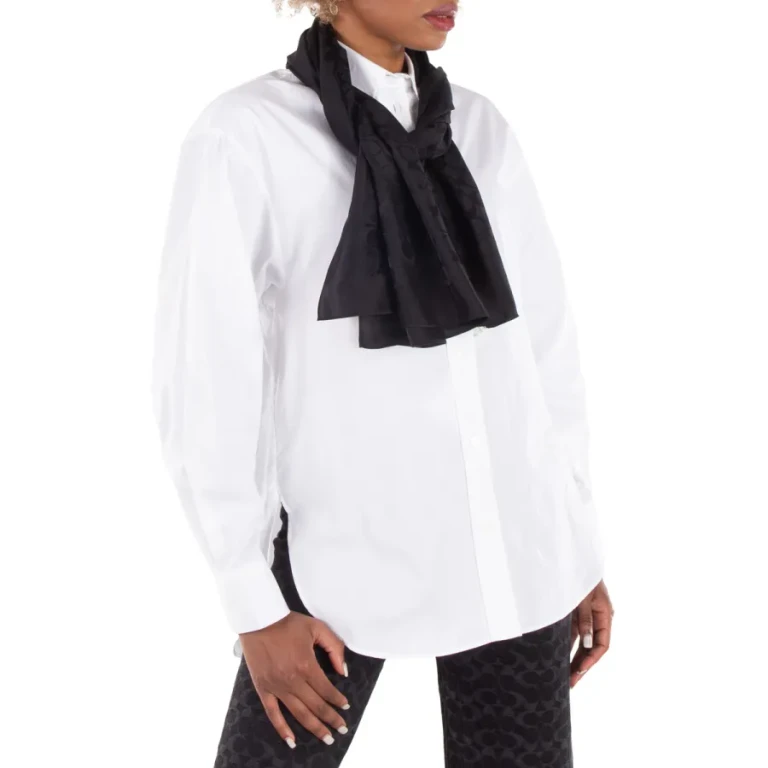 Coach Black Signature Shawl