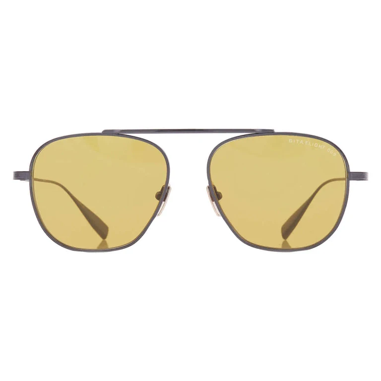 Dita FLIGHT.009 Golden Amber Pilot Unisex Sunglasses DTS409-A-02 56