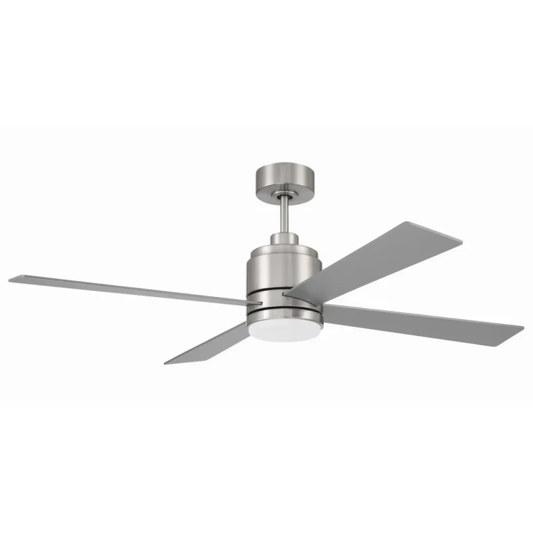 Brushed Polished Nickel 52"Ceiling Fan from the McCoy 52 4 Blade Collection