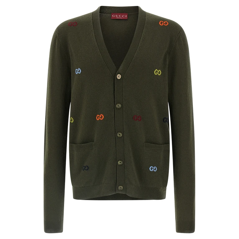 Bicolor Cashmere Cardigan Clothing - Men