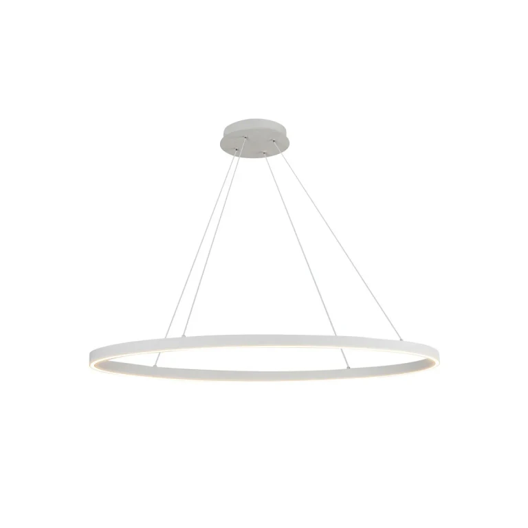 White LED Linear Pendant from the Ovale Collection
