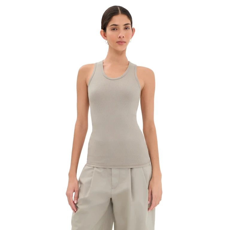 WARDROBE. NYC Ribbed Tank White XS