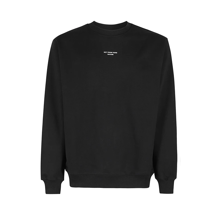 DrôLe De Monsieur Le Sweatshirt Black Cotton Felpa - Men