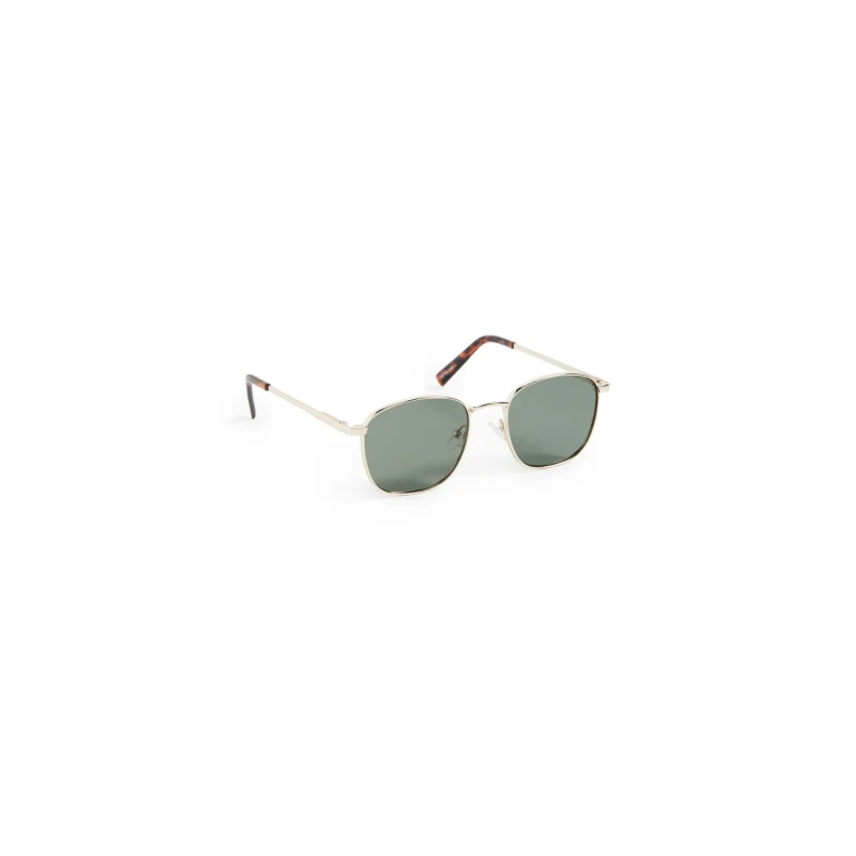 Le Specs Neptune Deux Sunglasses Gold Khaki Mono Polarized One Size