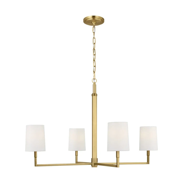 Burnished Brass Chandelier from the Danica Collection