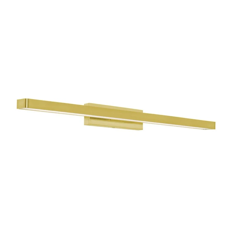 Satin Brass LED Vanity from the Brock Collection
