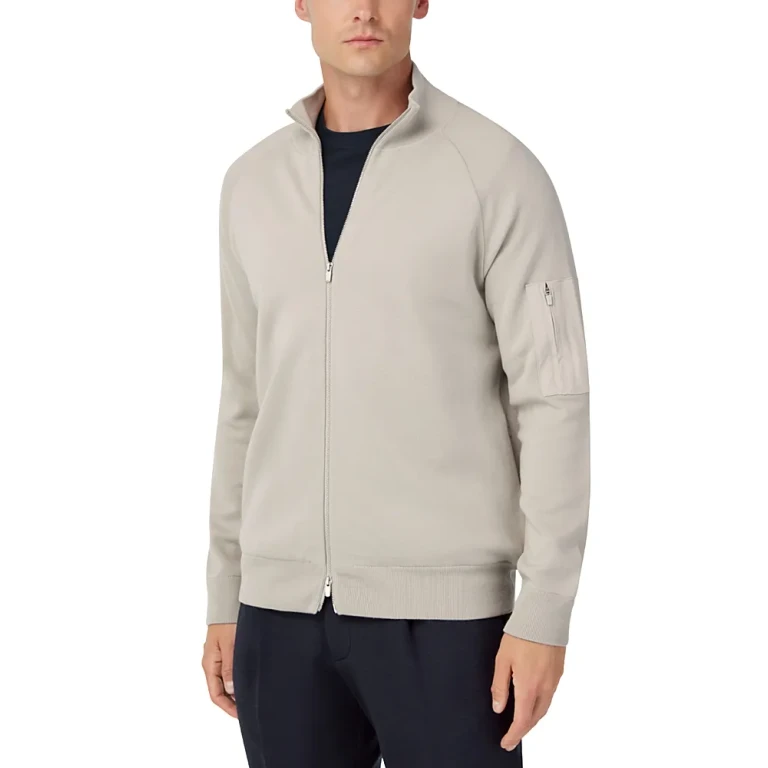 Boggi Milano Merino Wool Tech Bomber Jacket - Exclusive
