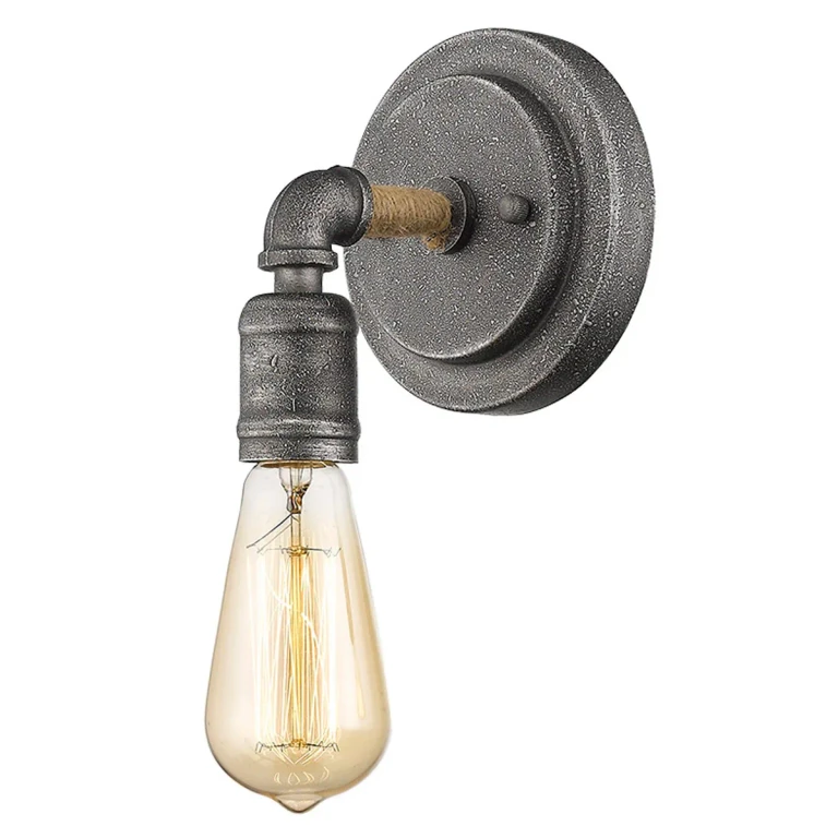 Antique Gray One Light Wall Sconce from the Grayson Collection